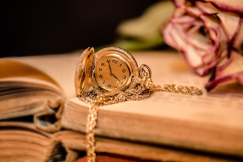 Clock showing the passage of time